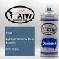 Preview: Ford, Medium Shadow Blue Metallic, 3R / 6225: 400ml Sprühdose, von ATW Autoteile West.